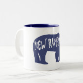 Tasse 2 Couleurs Ours du New Hampshire (Devant gauche)