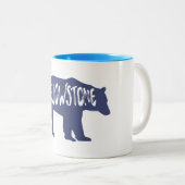 Tasse 2 Couleurs Ours du parc national Yellowstone (Devant droit)