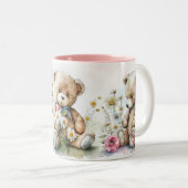 Tasse 2 Couleurs Ours en peluche (Devant droit)