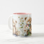Tasse 2 Couleurs Ours en peluche (Devant gauche)