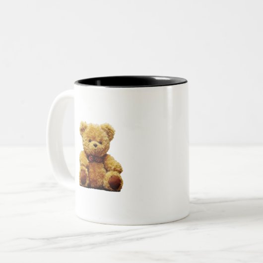 Tasse 2 Couleurs Ours en peluche (Devant gauche)