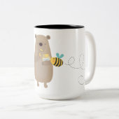 Tasse 2 Couleurs Ours et abeilles (Devant droit)