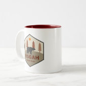 Tasse 2 Couleurs Ours forestier national de Pisgah (Devant gauche)