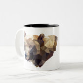 Tasse 2 Couleurs Ours géométrique (Devant gauche)