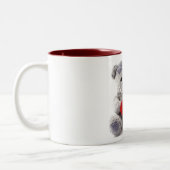 Tasse 2 Couleurs Ours Gris Au Coeur (Gauche)