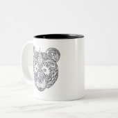 Tasse 2 Couleurs Ours inspiré (Devant gauche)
