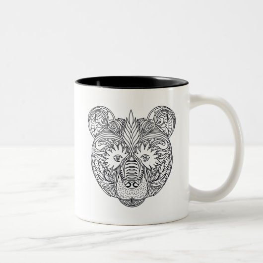 Tasse 2 Couleurs Ours inspiré (Droit)