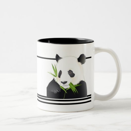 Tasse 2 Couleurs Ours panda (Droit)