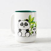 Tasse 2 Couleurs Ours Pandas (Devant gauche)