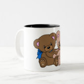 Tasse 2 Couleurs Ours peluche (Devant gauche)