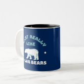 Tasse 2 Couleurs Ours polaire (Devant gauche)
