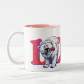 Tasse 2 Couleurs Ours polaire Saint Valentin (Gauche)