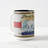 Tasse 2 Couleurs Ours polaire sur banquise (Devant gauche)