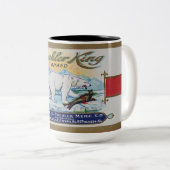 Tasse 2 Couleurs Ours polaire sur banquise (Devant droit)