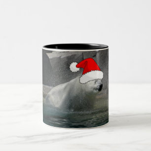 Tasse 2 Couleurs Ours polaires de Noël