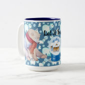 Tasse 2 Couleurs Ours polaires d'hiver (Devant gauche)