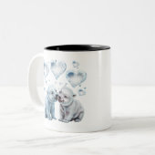 Tasse 2 Couleurs Ours polaires mignons (Devant gauche)