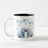 Tasse 2 Couleurs Ours polaires mignons (Gauche)