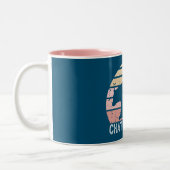 Tasse 2 Couleurs Ours rétro Chattanooga Tennessee (Gauche)