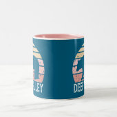 Tasse 2 Couleurs Ours rétro de Deer Valley Utah (Centre)