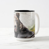 Tasse 2 Couleurs Ours souriant (Devant droit)