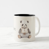 Tasse 2 Couleurs Ourson Panda Mignon (Devant droit)