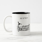 Tasse 2 Couleurs Out of Tune, toucan rejoignant les oiseaux chanteu (Gauche)