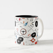 Tasse 2 Couleurs Outils Automobile Mécanique (Devant droit)