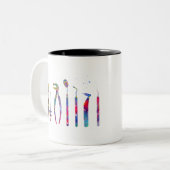 Tasse 2 Couleurs Outils de dentiste (Devant gauche)