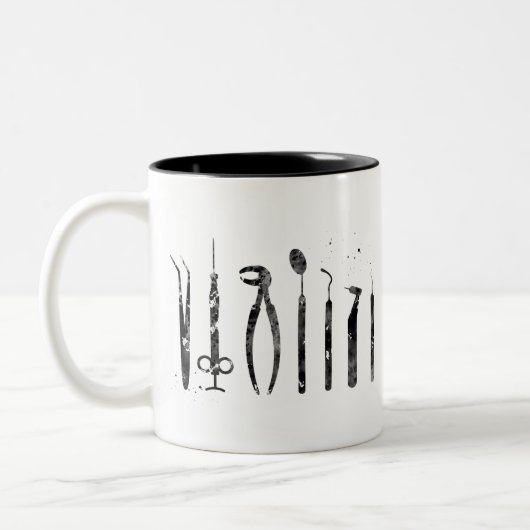 Tasse 2 Couleurs Outils de dentiste (Gauche)