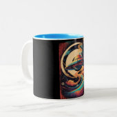 Tasse 2 Couleurs OVNI Viaje Galaxia (Devant gauche)