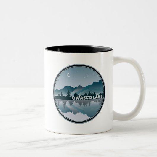 Tasse 2 Couleurs Owasco Lake New York Réflexion (Droit)