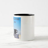 Tasse 2 Couleurs Owl adore son café (Centre)