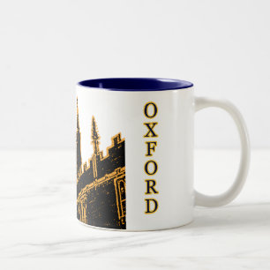 Tasse 2 Couleurs Oxford Angleterre 1986 or de construction de