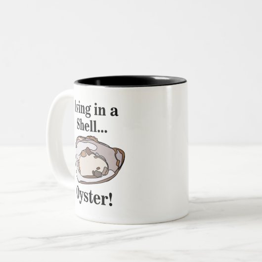 Tasse 2 Couleurs Oyster Shell Funny (Devant gauche)