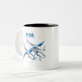 TASSE 2 COULEURS P-38 (Devant gauche)