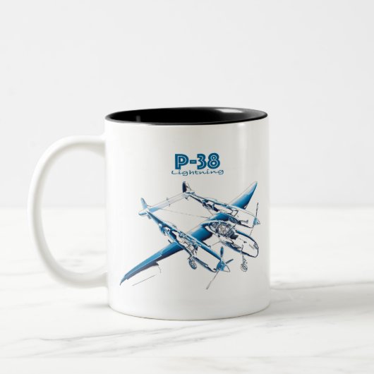 TASSE 2 COULEURS P-38 (Gauche)