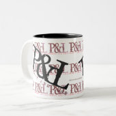 TASSE 2 COULEURS "P&L" (Devant gauche)