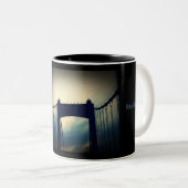 Tasse 2 Couleurs PA de Philadelphie de pont de Walt Whitman (Devant droit)