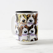 Tasse 2 Couleurs Pack PBGV (Devant gauche)