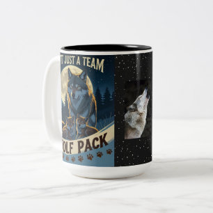 Tasse 2 Couleurs Pack Wolf - Pas seulement une équipe, une famille 