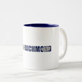 Tasse 2 Couleurs Paddle Richmond Virginia Kayaking (Devant droit)