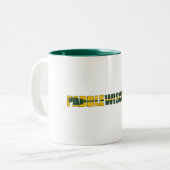 Tasse 2 Couleurs Paddle Wisconsin Kayaking (Devant gauche)