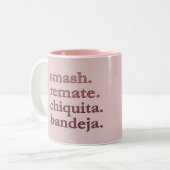 Tasse 2 Couleurs Padel Coffee Mug-Personalize Word Vibes Dusty Rose (Devant gauche)