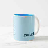 Tasse 2 Couleurs Padel Coffee Mug-Personalize Word Vibes Sky Blue (Devant droit)