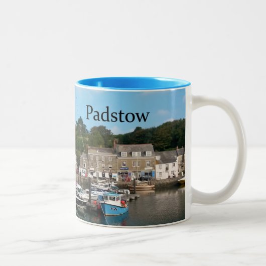 Tasse 2 Couleurs Padstow Cornwall Angleterre (Droit)