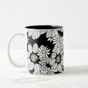 Tasse 2 Couleurs page coloriage de mandala apaisant