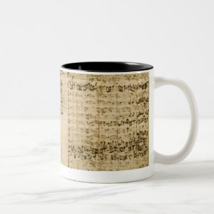 Tasse 2 Couleurs Pages du score 'de l'art du Fugue