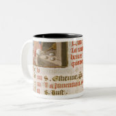 Tasse 2 Couleurs Pain de cuisson, d'un livre des heures (Devant gauche)