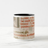 Tasse 2 Couleurs Pain de cuisson, d'un livre des heures (Centre)